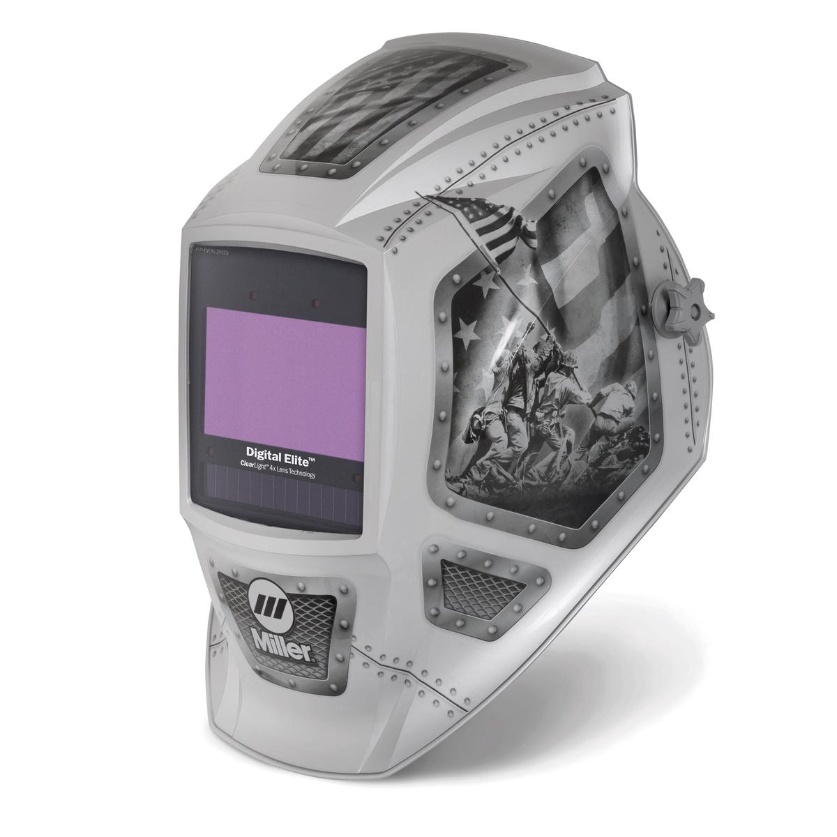 Miller Digital Elite Welding Helmet w/ Clear Light 4x, Forged in Freedom - 299617