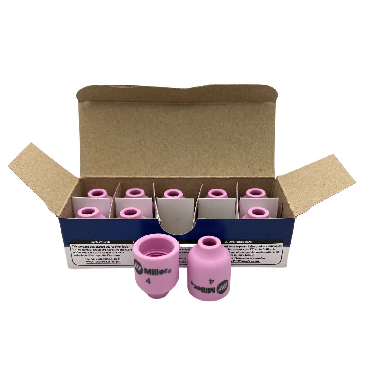 Weldcraft Alumina Gas Lens Nozzle, #4 (1/4\"), 10/pk - 53N58