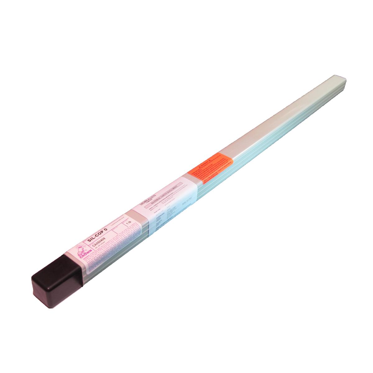 Crown Alloys SIL-COP 0 - 1/16 x 36\" Brazing Rod - 1 lb Tube - LSCOP0/TL-BP