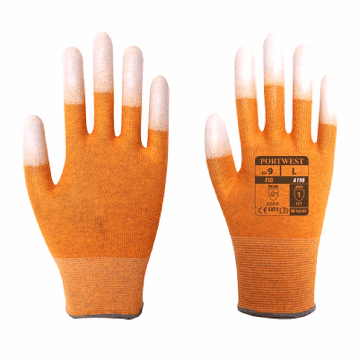 A198 Antistatic PU Fingertip Glove